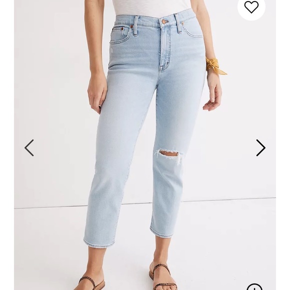 Madewell Midrise Classic Straight Jeans 